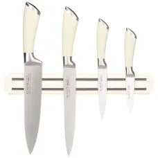 Набор ножей 5 предметов с магнитным держателем и ручкой из нержавеющей стали - Agness