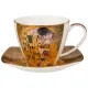 Фарфоровый чайный сервиз на 6 персон 14 предметов поцелуй (г. климт) золотой - Lefard