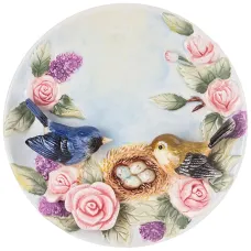 Тарелка декоративная птицы на ветке 20,5*4 см - Lefard
