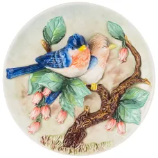 Тарелка декоративная птицы на ветке 20,5*5,5 см - Lefard