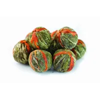 Китайский зеленый чай Бай Юй Лянь (Белый лотос благоденствия) шарик с цветком лилии 500 гр