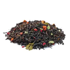 Черный ароматизированный чай Клубника-малина 500 гр