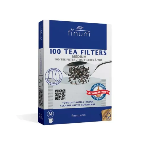 Фильтры для чая отбеленные, размер M 100х130мм 100 штук