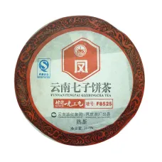 Китайский чай Шу Пуэр фабрика Фэн Цин сбор 2011 г 357 гр