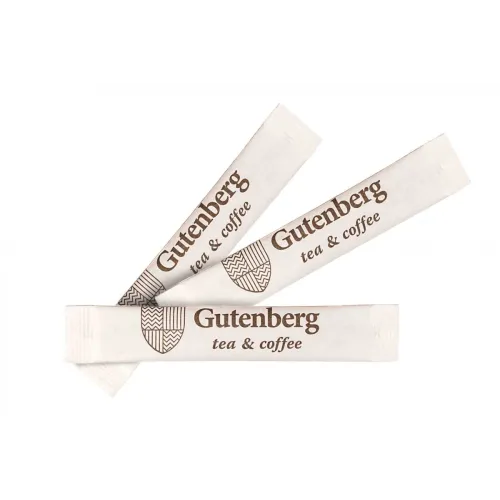 Сахар порционный в стике Gutenberg (фасовка по 5 г), уп. 1 кг