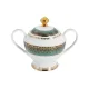 Фарфоровый чайный сервиз на 6 персон 23 предмета Бухара зелёный, - Anna Lafarg Midori