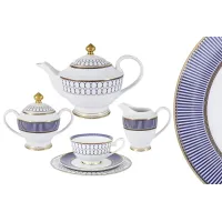 Фарфоровый чайный сервиз Адмиралтейский, 6 персон, 23 предмета - Anna Lafarg Midori