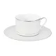 Фарфоровый чайный набор Жемчуг, 6 чашек 6 блюдец - Anna Lafarg Emily 250 мл