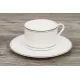 Фарфоровый чайный сервиз Жемчуг, 6 персон, 14 предметов - Anna Lafarg Emily