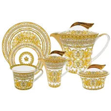 Фарфоровый чайный сервиз 6 персон, 21 предмет Тиара - Royal Crown