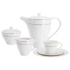 Фарфоровый чайный сервиз Мираж, 6 персон, 21 предмет - Anna Lafarg Emily