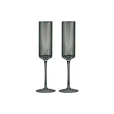 Набор бокалов для шампанского Modern Classic, серый, 200 мл, 2 шт - Pozzi Milano 1876