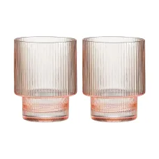 Набор стаканов для воды Modern Classic, розовый, 320 мл, 2 шт - Pozzi Milano 1876