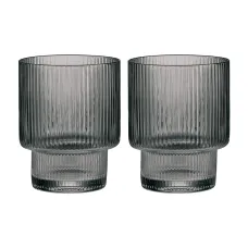 Набор стаканов для воды Modern Classic, серый, 320 мл, 2 шт - Pozzi Milano 1876