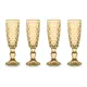 Набор бокалов для шампанского Dubai, янтарный, 150 мл, 4 шт - WD Lifestyle