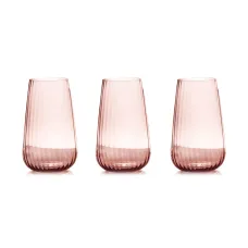 Набор стаканов для воды Opium, розовый, 570 мл, 6 шт - Le Stelle
