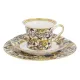 Фарфоровый чайный сервиз на 6 персон 21 предмет Бабочки - Royal Crown