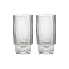 Набор: 2 стакана для воды Modern Classic, прозрачный, 2 шт - Pozzi Milano 1876 460 мл