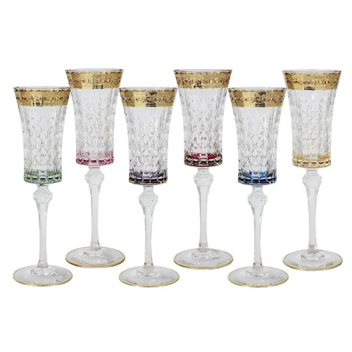 Набор бокалов для шапманского Цветная Флоренция, 150 мл, 6 шт - Same