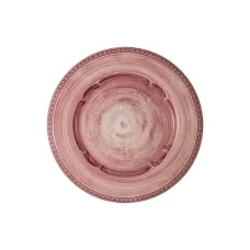 Тарелка обеденная Augusta розовая, 27 см - Matceramica