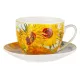 Чашка с блюдцем Подсолнухи (В. Ван Гог), 260 мл - Carmani