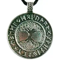 Амулет Дерево жизни 42х39 мм, металл A121-25