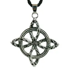 Амулет Кельтский Четырехлистник 43х39мм, металл A121-45