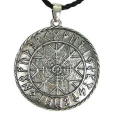 Амулет Агисхьяльм 34х30мм, металл A121-51