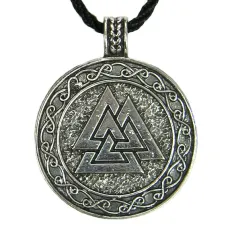Амулет Валькнут 40х32мм, металл A121-55