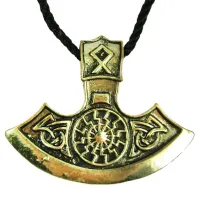 Амулет Топор Перуна 34х42 мм, металл A125-09