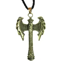 Амулет Секира Одина 54х34 мм, металл A125-44