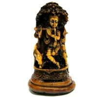 Кришна с флейтой статуэтка 8,5см пластик R212