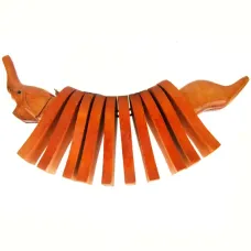 Трещетка Слон 28х9см, дерево IN0182-4