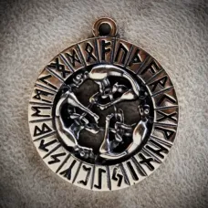 Волчья стая, бронза, 38*34мм (СП 034) BV07-34