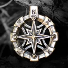 Роза ветров, бронза, 41*31мм (СП 039) BV07-39