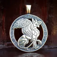 Грифон, бронза, 41*33мм (СП 046) BV07-46