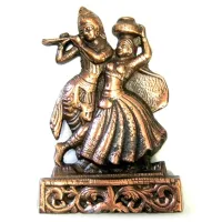 Статуэтка Кришна и Радха танцующие 26см, силумин L133