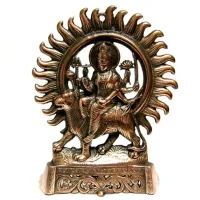 Дурга статуэтка 28,5см силумин R172