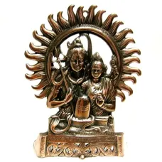 Статуэтка Шива и Парвати 27см силумин R173