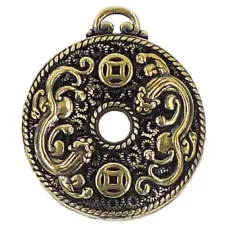 Амулет Пиксиу и шестислоговая мантра 35х30мм, бронза KB01-37