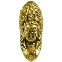 Амулет Гуаньинь 38х16мм, бронза KB01-44