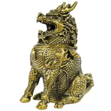 Подставка для благовоний Цилинь 70х55х33мм, бронза KB06-06