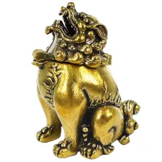 Подставка для благовоний Лев 53х37х37мм, бронза KB06-08