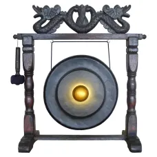 Гонг 93х90х29см D50см, дерево, металл IN0177-07