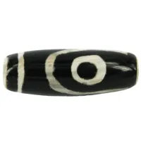 Бусина Дзи «2 глаза», 30мм, агат DZ05-07