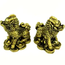 Цылинь (пара) фигурки 6х5см, полистоун E074-1