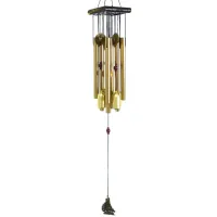 Музыка ветра, 8 трубочек, 4 колокольчика, 60 см, металл K140-19