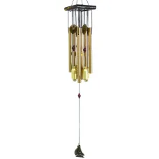 Музыка ветра, 8 трубочек, 4 колокольчика, 60 см, металл K140-19