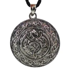 Амулет Дракон 34х38мм, металл A121-66