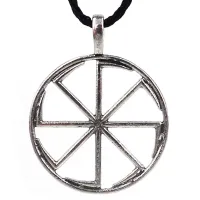 Амулет Коловрат 32х41мм, металл A121-71